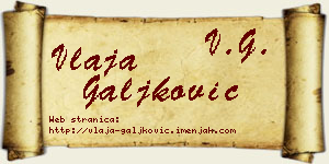 Vlaja Galjković vizit kartica